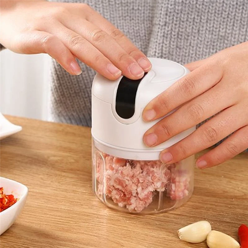 WHYY-USB Rechargeable Portable Food Chopper Garlic Mincer For Chopping Garlic, Ginger thumbnail 2