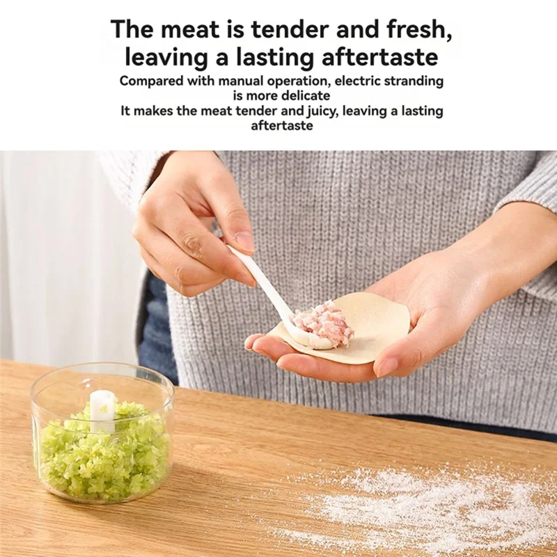WHYY-USB Rechargeable Portable Food Chopper Garlic Mincer For Chopping Garlic, Ginger thumbnail 6