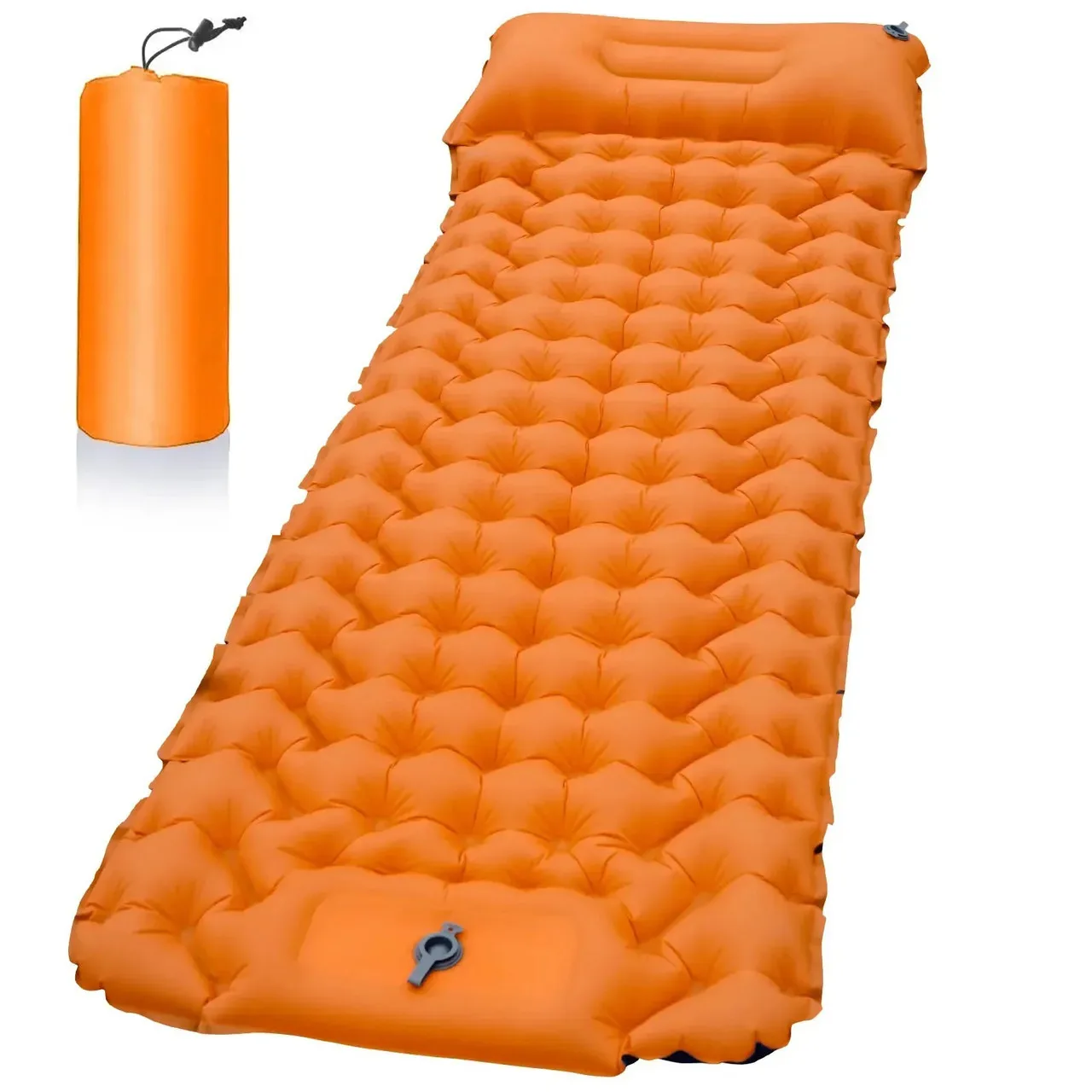 Outdoor Sleeping Pad Camping Inflatable Mattress with Pillows Travel Mat Folding Bed Ultralight Hiking Trekking Mattresses thumbnail 3