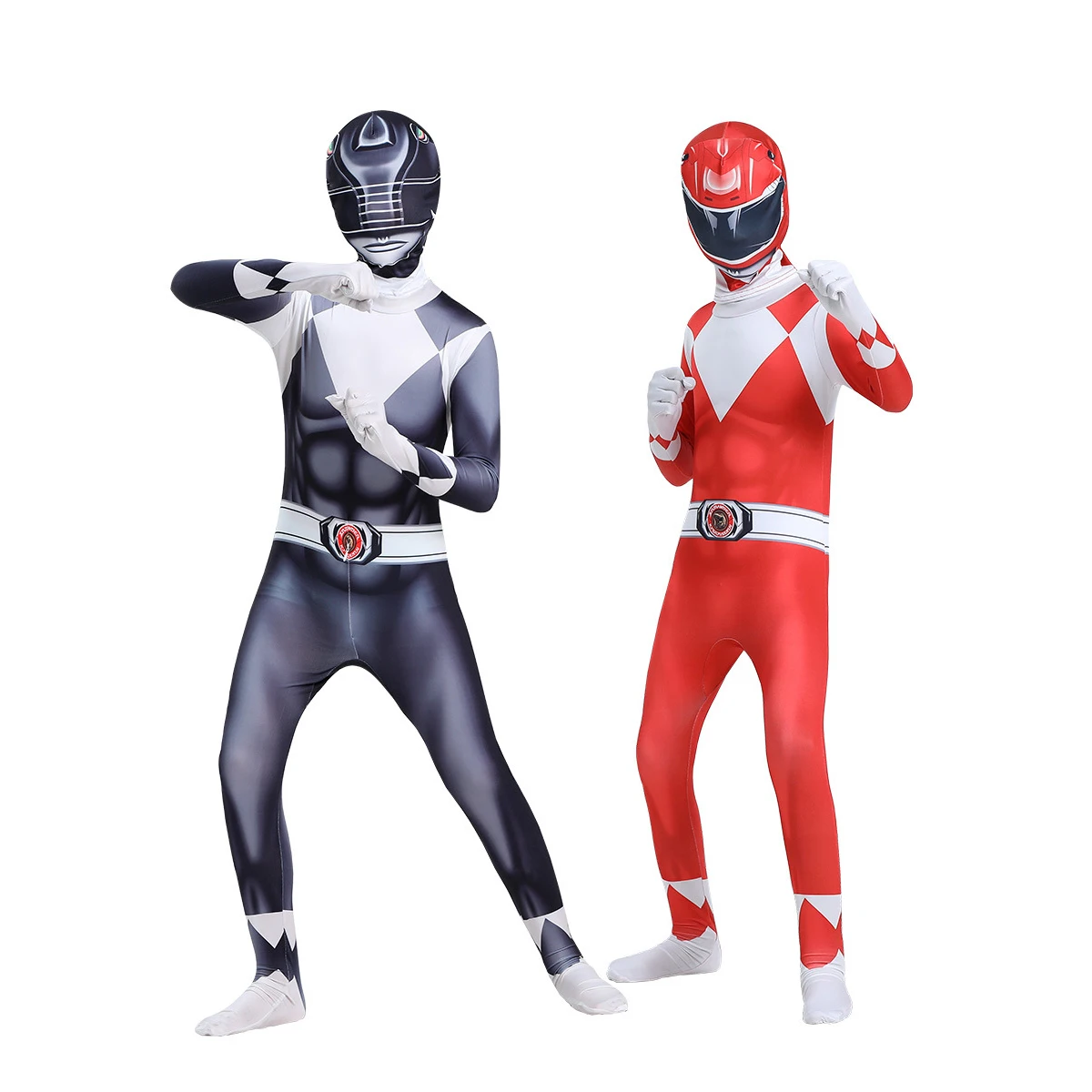 Morpher Superhero Cosplay Costume Samurai Sentai Shinkenger Rangers Cosplay Fantasia Halloween Birthday Party Jumpsuit Mask Suit thumbnail 5