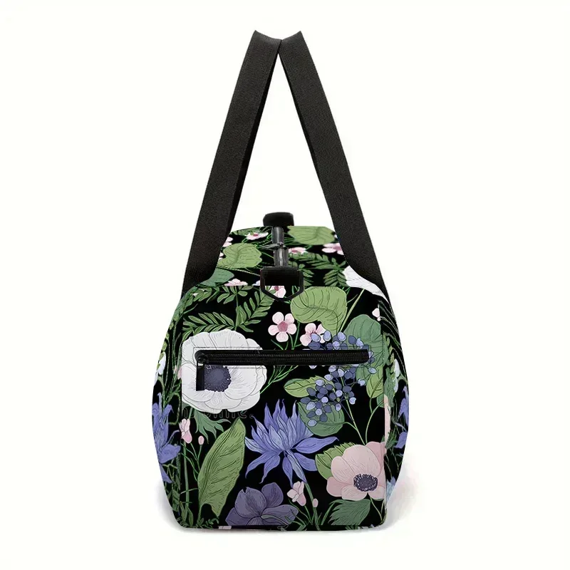 Forest Flowers Large Capacity Luggage Bag for Boy and Girls Best Gifts 2D Flat Cartoon Travel Duffels Hand Bag for Children thumbnail 3