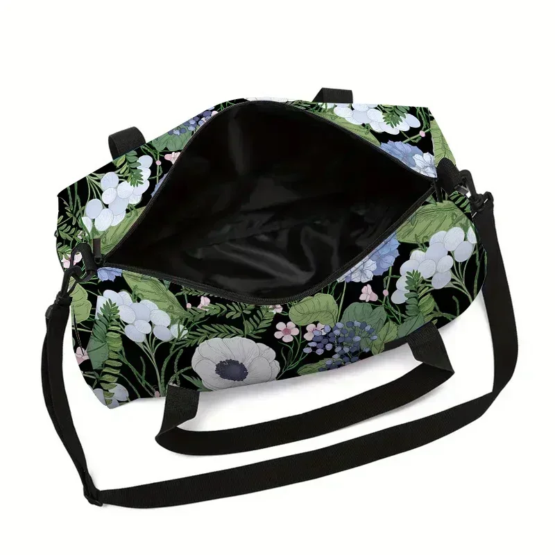 Forest Flowers Large Capacity Luggage Bag for Boy and Girls Best Gifts 2D Flat Cartoon Travel Duffels Hand Bag for Children thumbnail 5