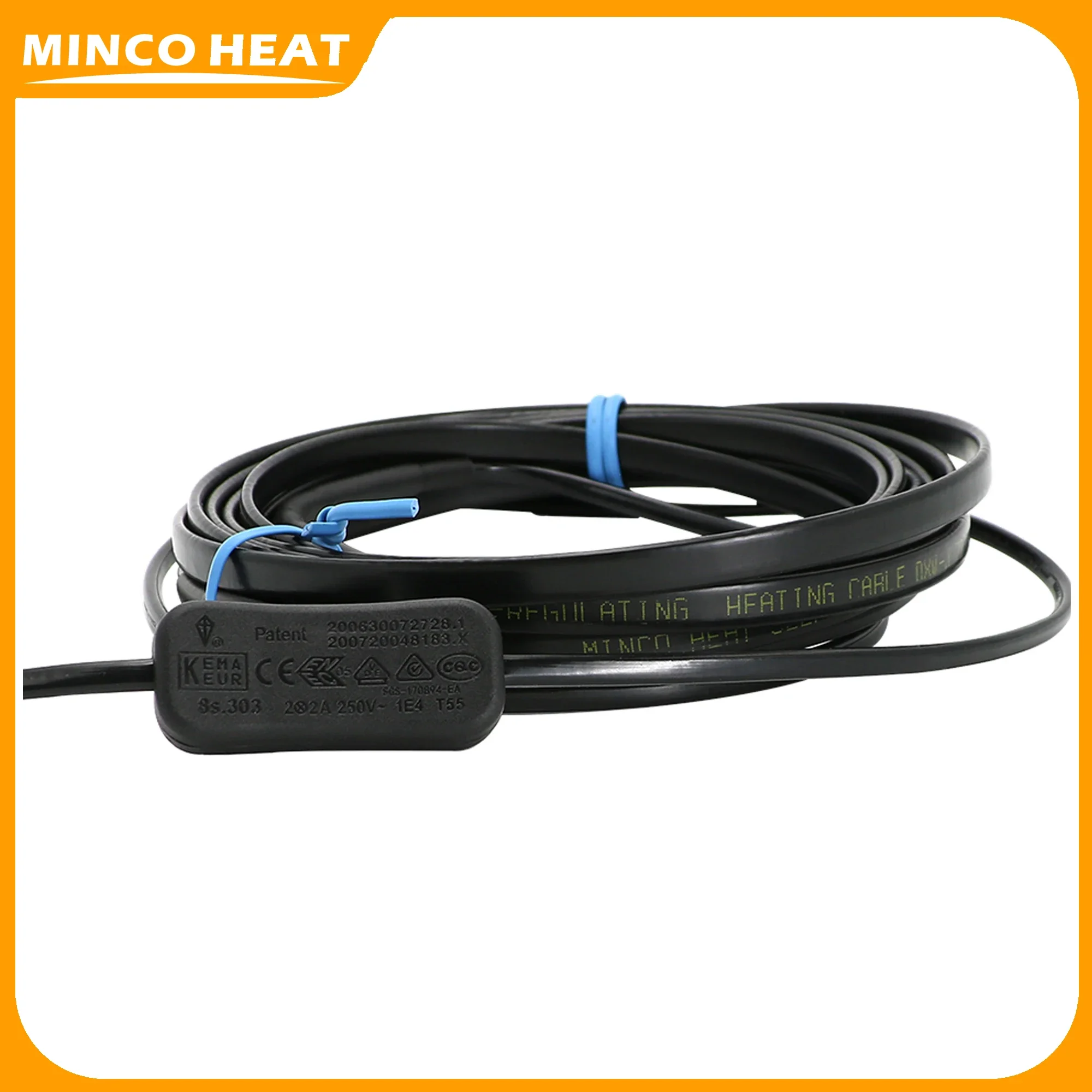 Minco Heat 25w/m  220V EU Plug Electric Wire Heating Cables Self Regulating Pipe Anti-Freeze Protection Roof Gutter De-Icing thumbnail 5