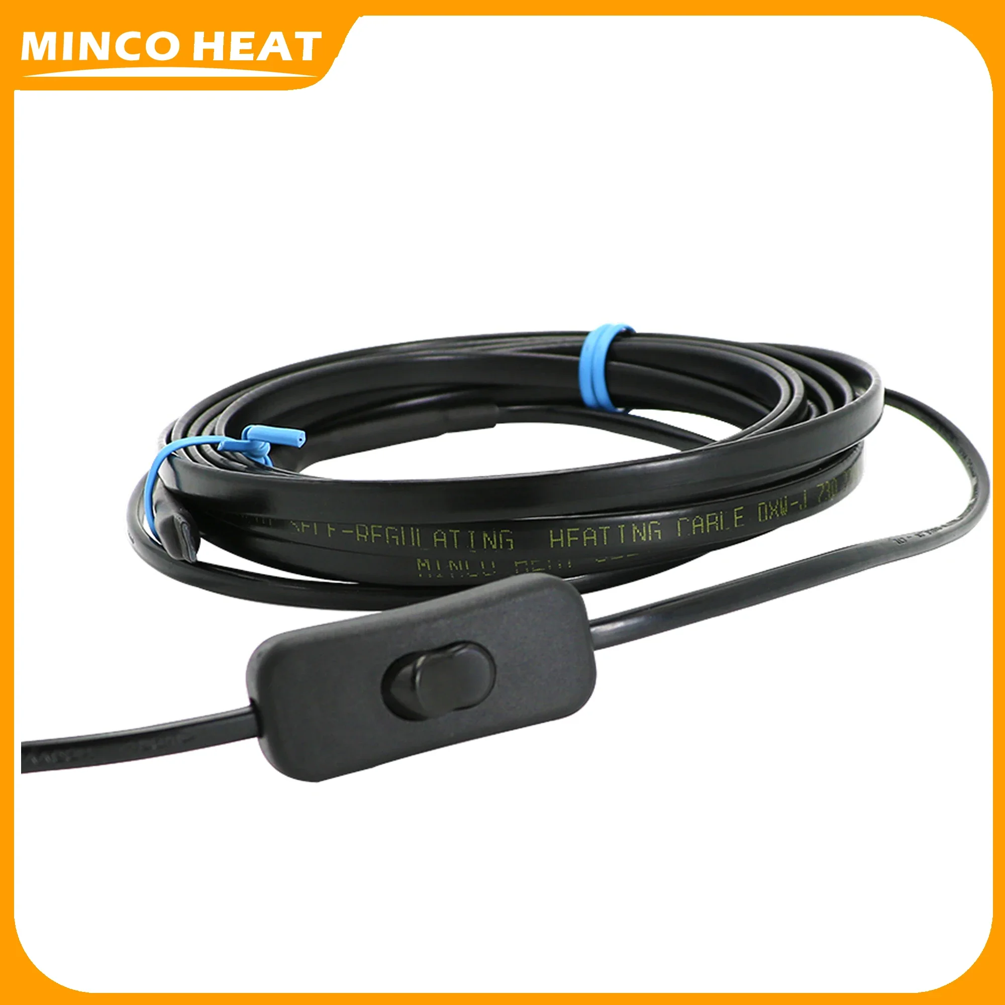 Minco Heat 25w/m  220V EU Plug Electric Wire Heating Cables Self Regulating Pipe Anti-Freeze Protection Roof Gutter De-Icing thumbnail 2