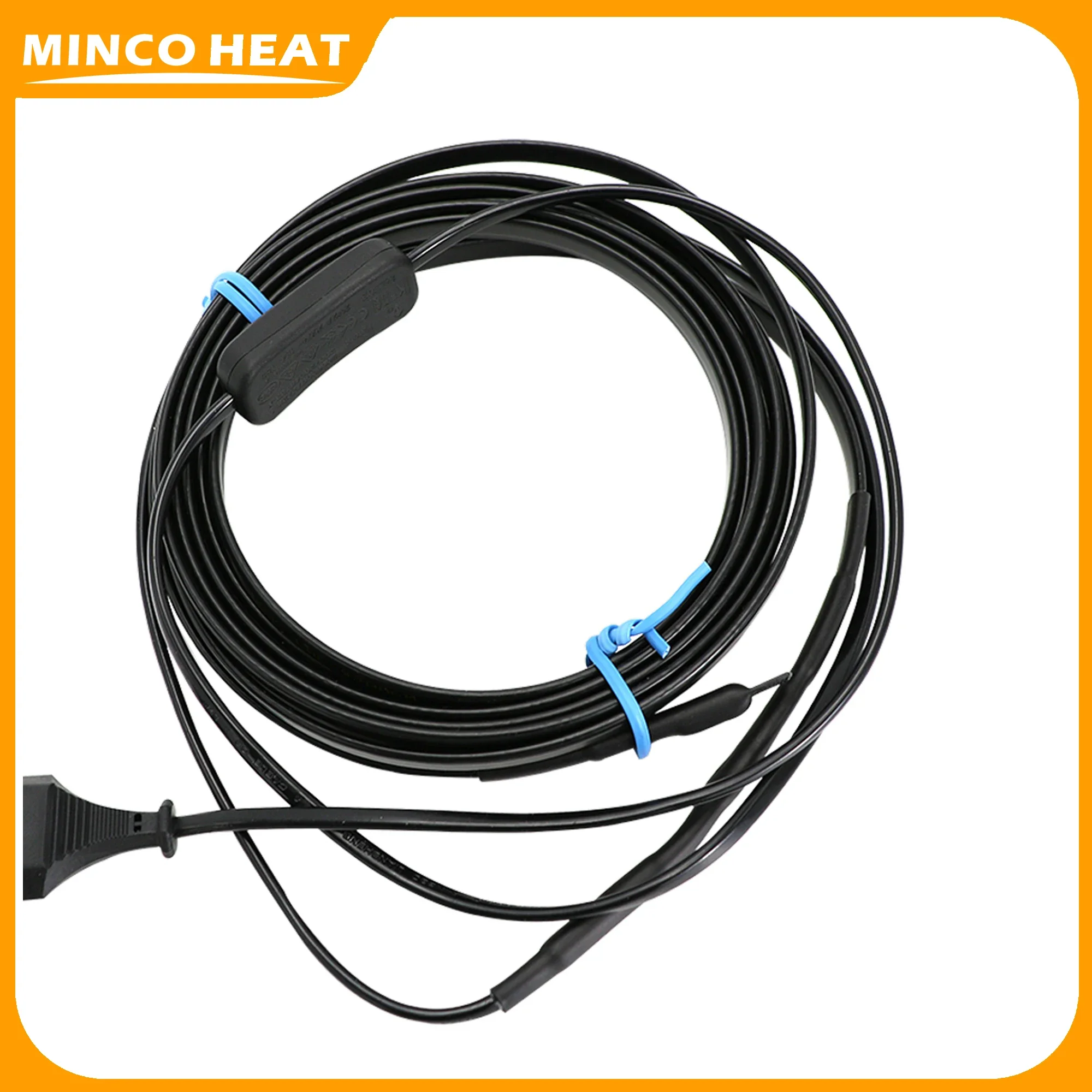 Minco Heat 25w/m  220V EU Plug Electric Wire Heating Cables Self Regulating Pipe Anti-Freeze Protection Roof Gutter De-Icing thumbnail 3