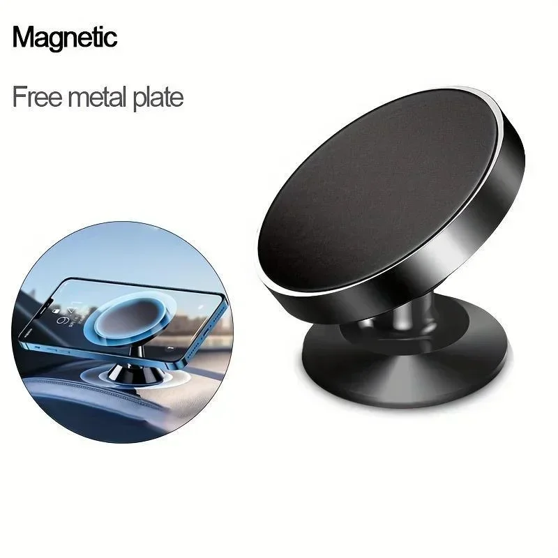 Magnetic Phone Holder for Car, Magnetic Car Mount for Cell Phone, 360° Rotation Universal Car Holder Fits All Smartphones thumbnail 5