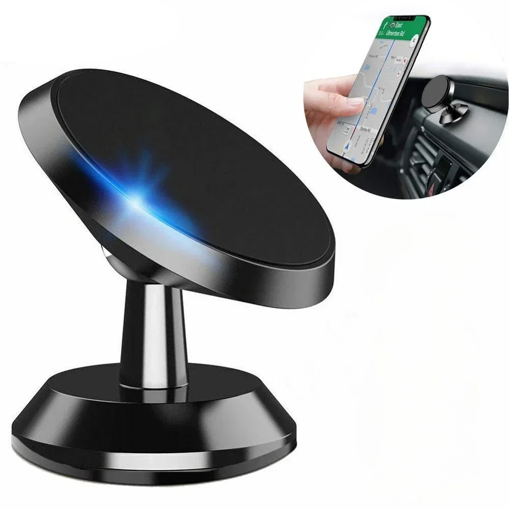 Magnetic Phone Holder for Car, Magnetic Car Mount for Cell Phone, 360° Rotation Universal Car Holder Fits All Smartphones thumbnail 2