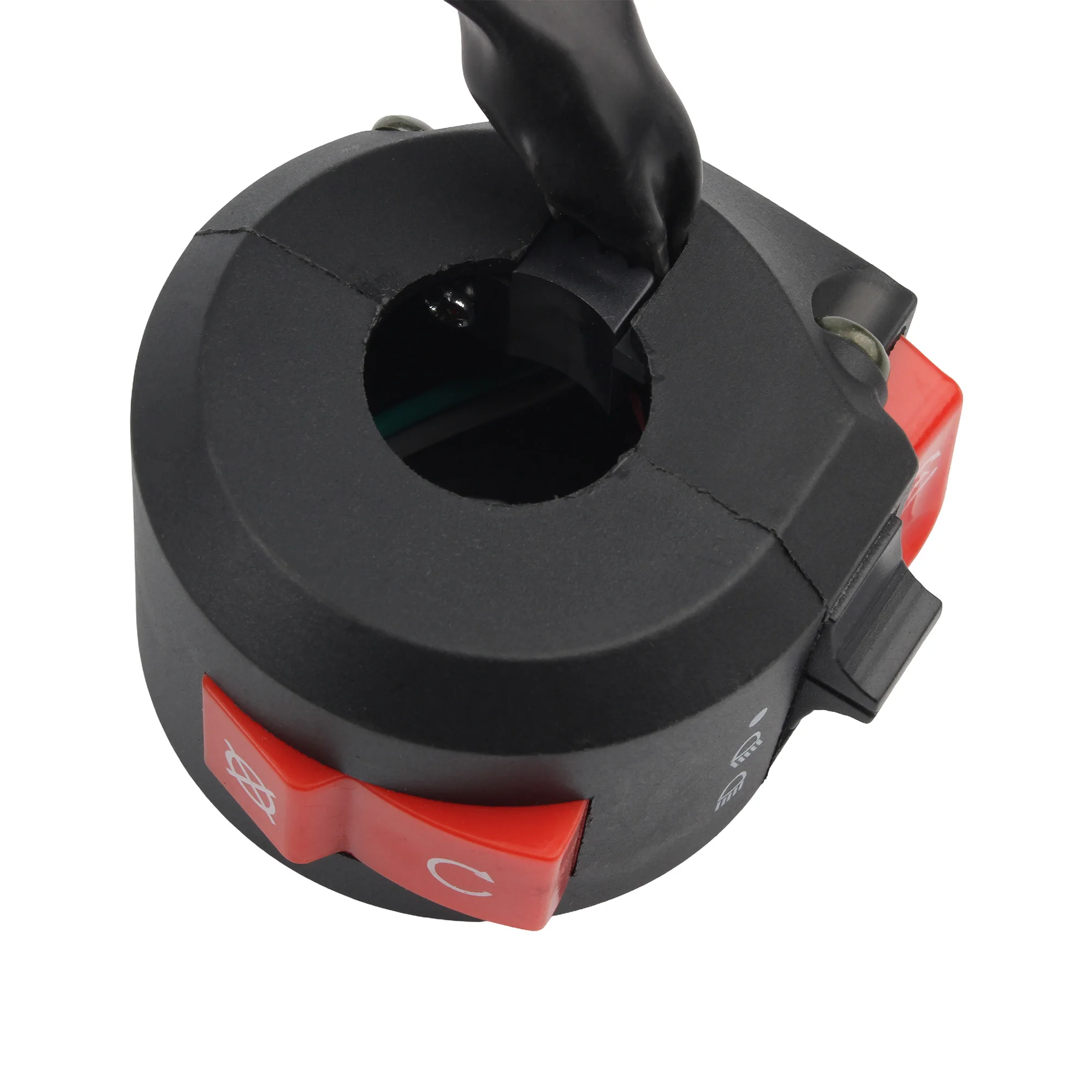 Universal Motorcycle 22mm Handlebar 3-Function Kill Start Light Button Switch Assembly For 50cc 70cc 90cc 110cc 125cc ATV Quad thumbnail 3