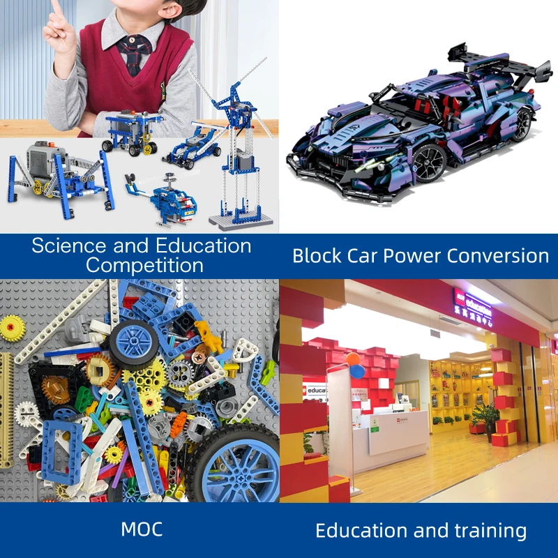 MOC Power Functions Enhanced Version M L XL Servo Red Motor Technical Part Building Block Toy Accessories Compatible with Brand thumbnail 4