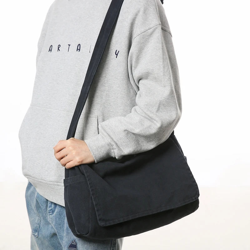 Men'S Minimalist Large Capacity Messenger Bag, Casual Shoulder Bag, Suitable for Vacation, Outdoor Activities, Daily Commuting thumbnail 5