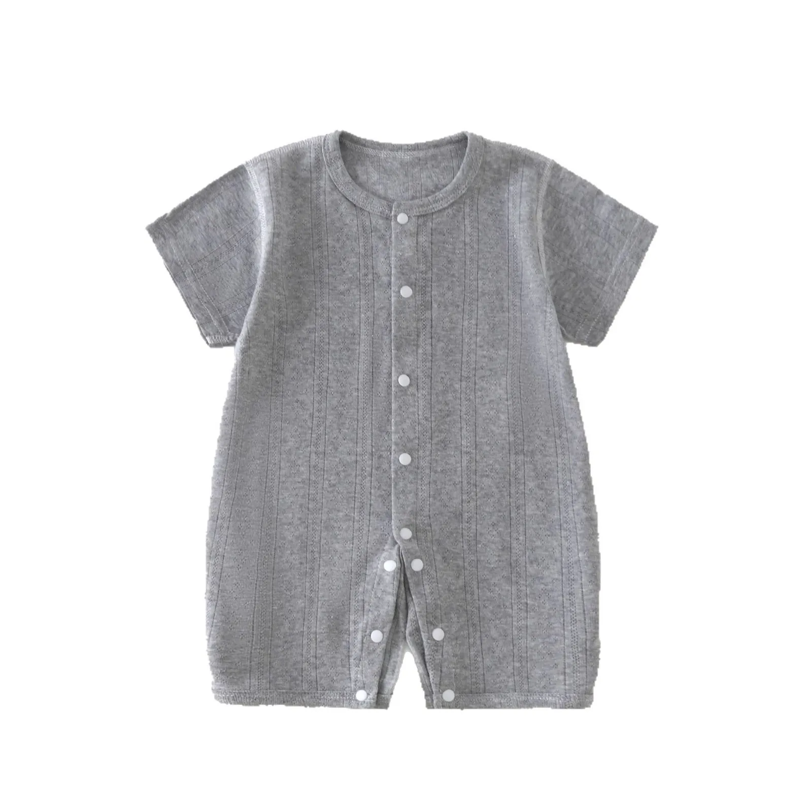 Baby  Jumpsuit Short-sleeved Summer Newborn Breathable Mesh Air-conditioning Clothing Boys Girls Baby Light Pajamas thumbnail 5