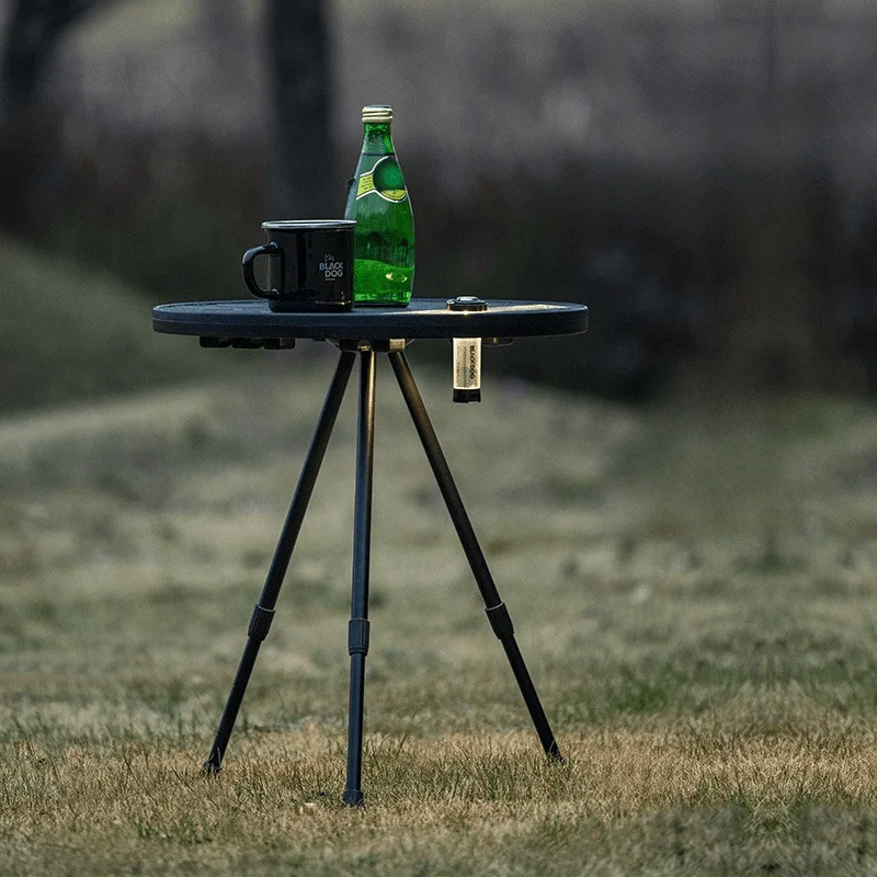 Portable Picnic Camping Table Adjustable Small Round Table Outdoor Plastic Folding Table Lightweight Coffee Table thumbnail 3