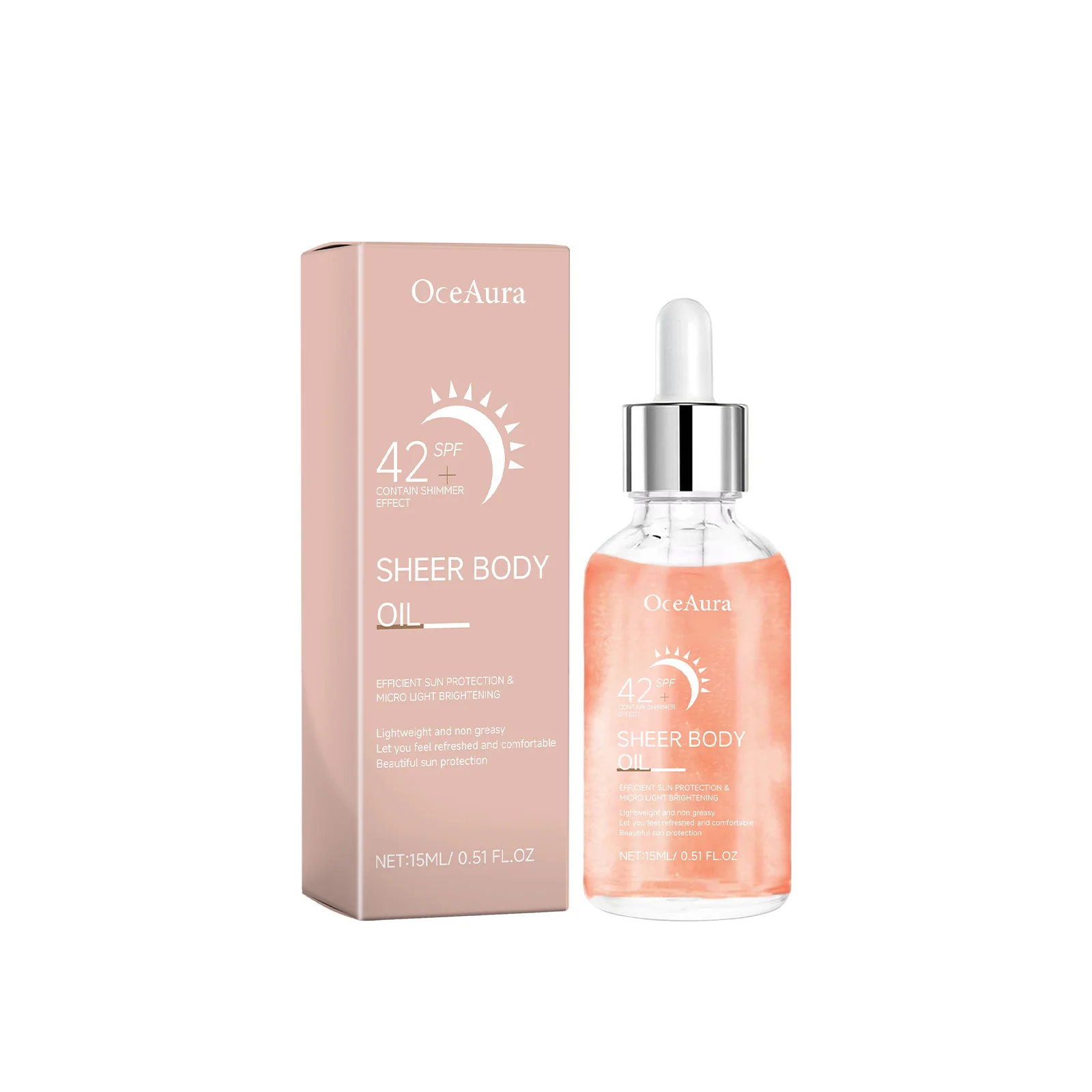 42 Spf+ Sunscreen Essence Fight Uv Isolation Anti Oxidation Moisturizing Body Oil Prevent Sunburn Redness Korean Sun Block Serum thumbnail 2