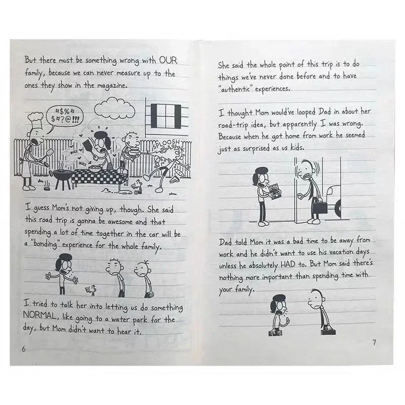 Randomly select one book Diary of Wimpy Kid English Book Diary of Wimpy Kid Boxed Children's Fiction Books thumbnail 3