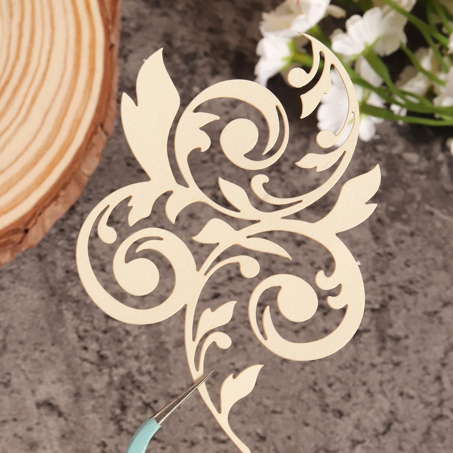 20pcs Hollow out Special-shaped DIY Decor Paper, for Arts Crafts,Scrapbooking Supplies,Junk Journals,Holiday Decorations,Journal thumbnail 4