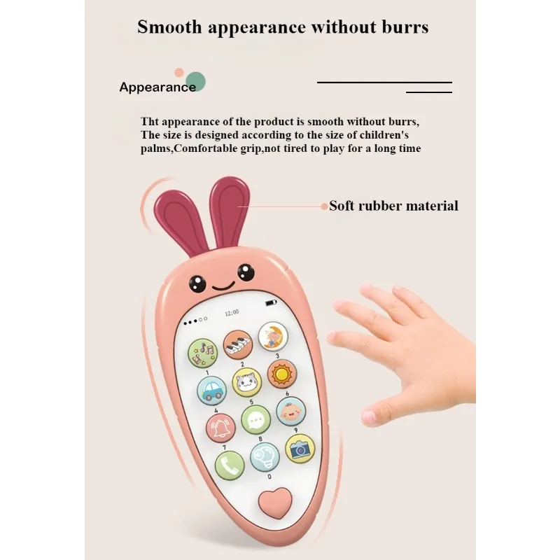 Children's Intelligence Education Bite Smart Music Light Effect Story Learning Simulation Mobile Phone Interactive Toys Gifts thumbnail 5