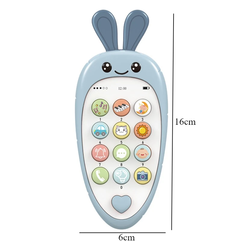 Children's Intelligence Education Bite Smart Music Light Effect Story Learning Simulation Mobile Phone Interactive Toys Gifts thumbnail 6