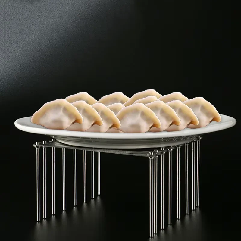 Retractable Storage Rack Space Saving Pot Lid Holder Space-Saving Stainless Steel Plate Dish Rack Heavy Duty For Kitchen Tools thumbnail 5