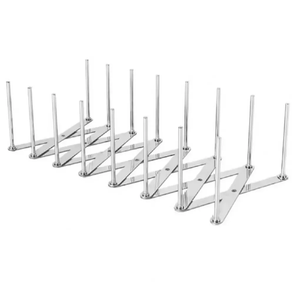Retractable Storage Rack Space Saving Pot Lid Holder Space-saving Stainless Steel Plate Dishes Rack Heavy Duty For Kitchen Home thumbnail 4