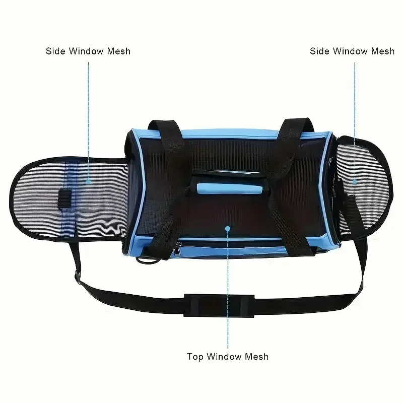 Cat Bags Portable Dog Carrier Bag Mesh Breathable Carrier Bags for Small Dogs Foldable Cats Handbag Travel Pet Bag Transport Bag thumbnail 4