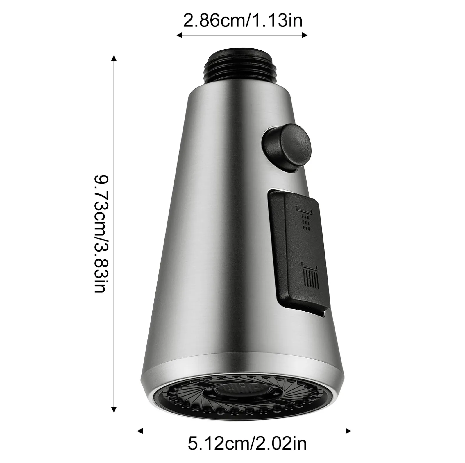 Kitchen Faucet Head Replacement, Premium 3 Function Pull Down Spray Head With 9 Adapters, Kitchen Sink Faucet Head Compatible thumbnail 2