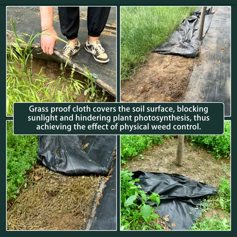Weed film, garden landscape fabric, weed proof cloth, strong breathable plastic covering, thick and durable floor covering pad thumbnail 5