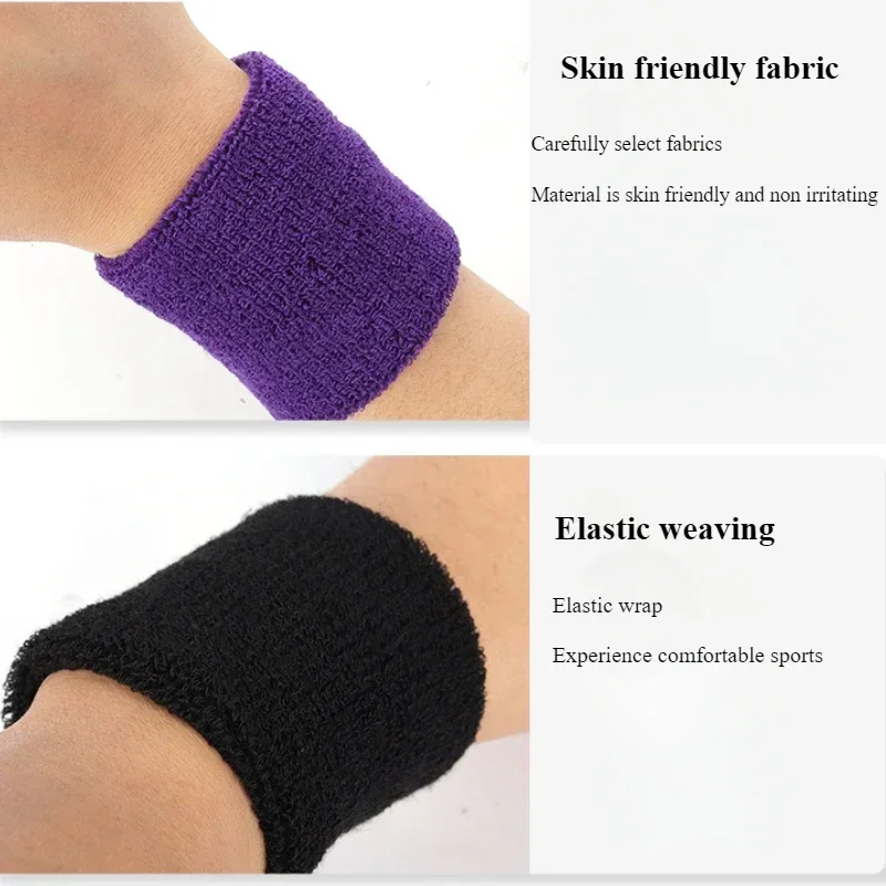 8*5cm Sports wristband made of cotton for comfortable outdoor fitness breathable and sweat absorbing wrist protection thumbnail 3