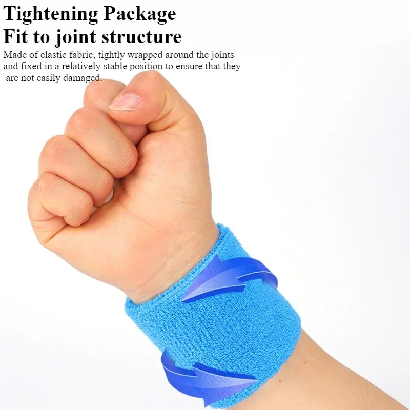 8*5cm Sports wristband made of cotton for comfortable outdoor fitness breathable and sweat absorbing wrist protection