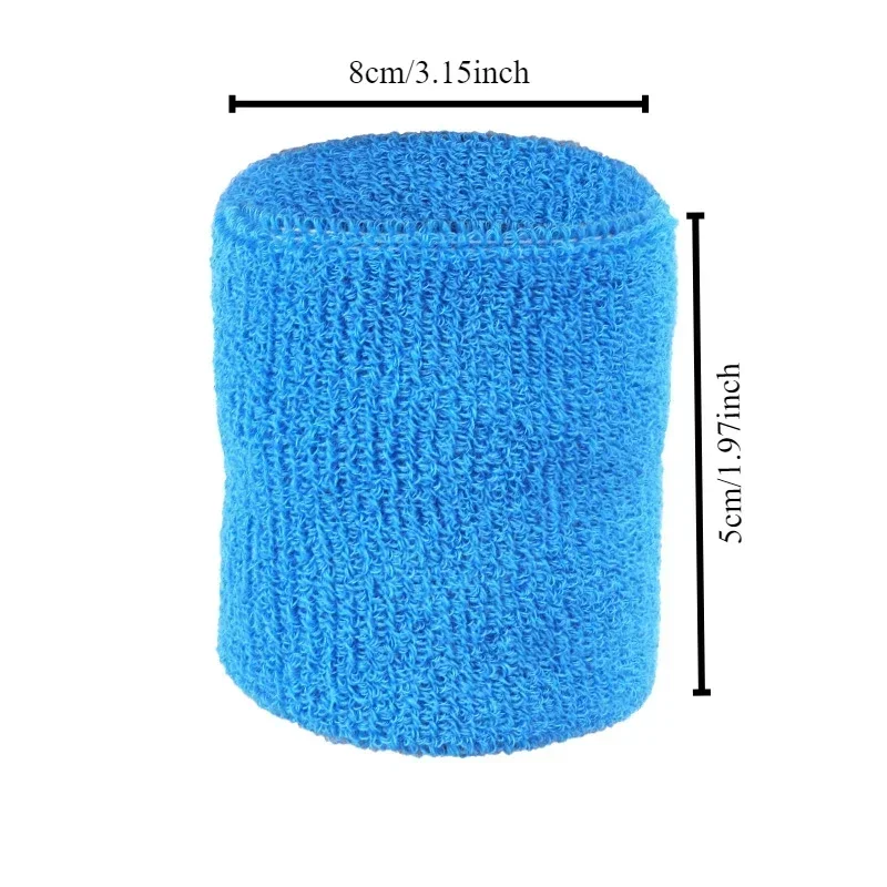 8*5cm Sports wristband made of cotton for comfortable outdoor fitness breathable and sweat absorbing wrist protection thumbnail 4