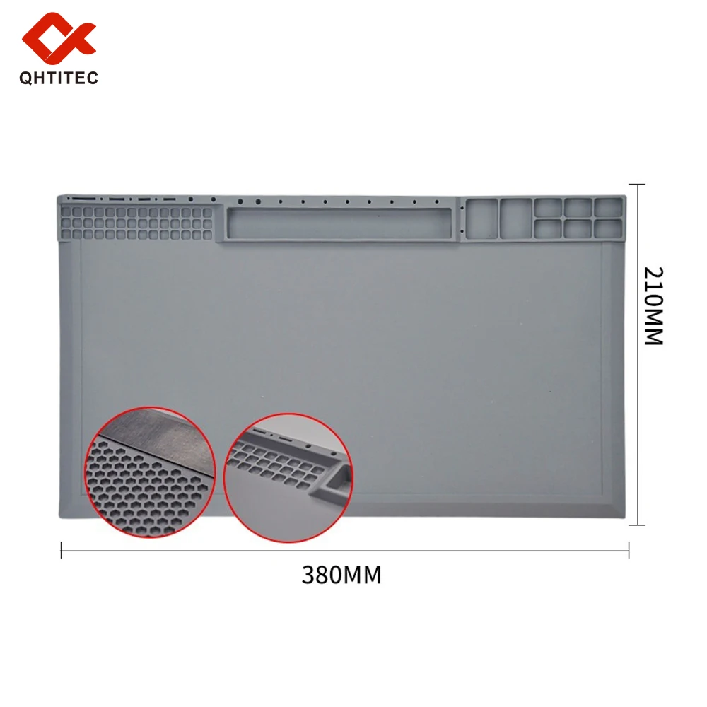 JCD Silicone Soldering Mat ESD Antistatic Heat Insulation Motherboard Electronics Phone Repair Maintenance Working Platform Pad thumbnail 5
