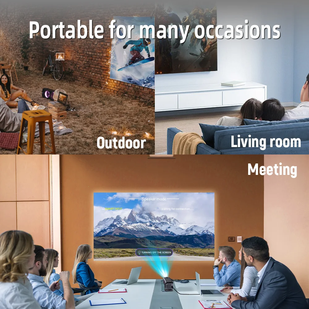 Velec Portable Projector Screen Simple Anti-Light 80/120 Inches Projection Screens For Home Outdoor Office Projector Accessories thumbnail 6