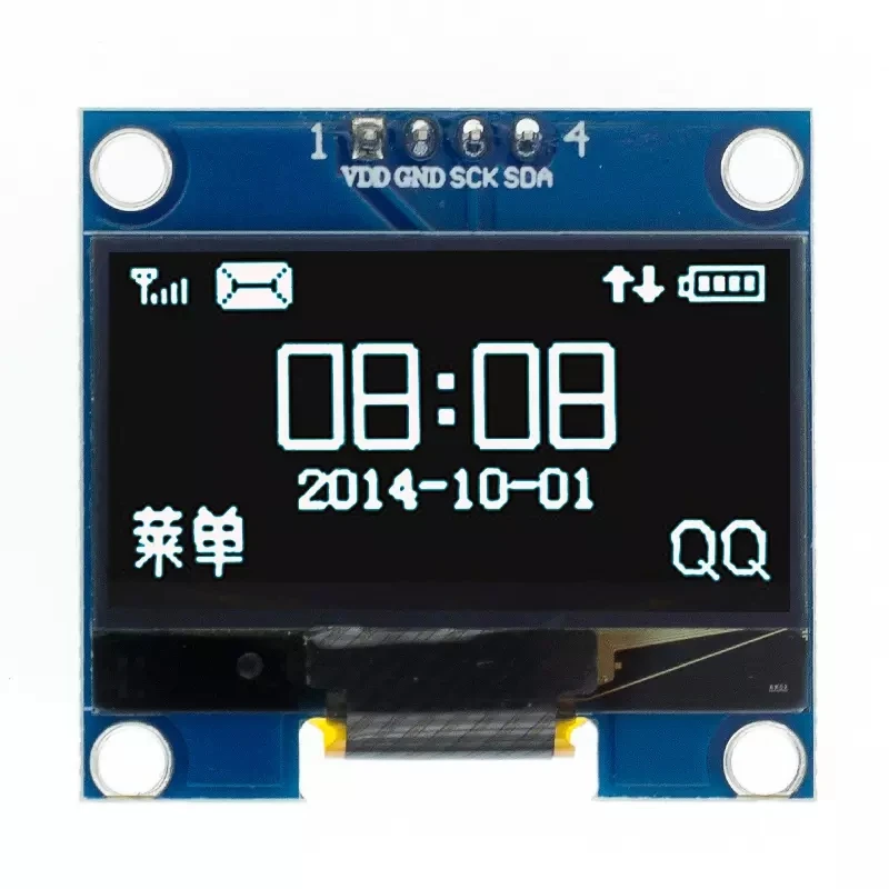 1.3 inch OLED module SPI/IIC I2C Communicate white/blue color 128X64 1.3 inch OLED LCD LED Display Module 1.3" OLED module thumbnail 4