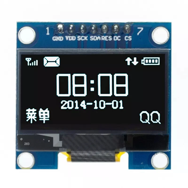 1.3 inch OLED module SPI/IIC I2C Communicate white/blue color 128X64 1.3 inch OLED LCD LED Display Module 1.3" OLED module thumbnail 6