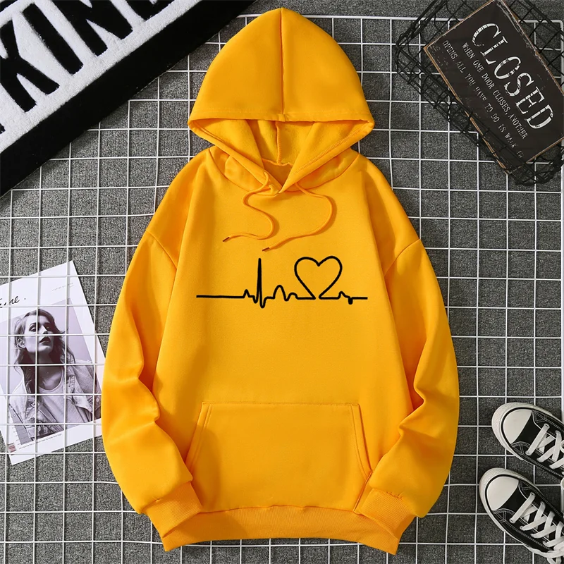 2025 Winter New Women's Hoodie High Street Unisex style Double Pockets Sweatshirts Outerwear Plus-Size Women's Clothing CYXX247 thumbnail 3