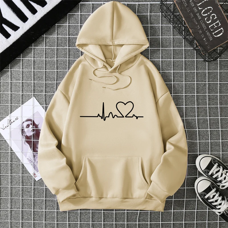 2025 Winter New Women's Hoodie High Street Unisex style Double Pockets Sweatshirts Outerwear Plus-Size Women's Clothing CYXX247 thumbnail 6