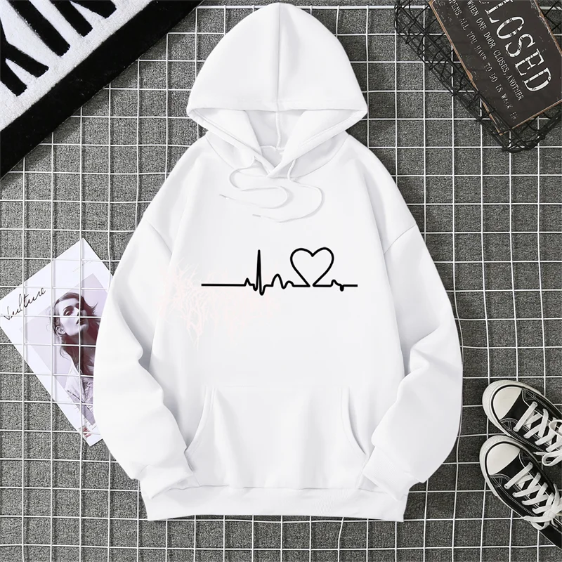 2025 Winter New Women's Hoodie High Street Unisex style Double Pockets Sweatshirts Outerwear Plus-Size Women's Clothing CYXX247 thumbnail 4