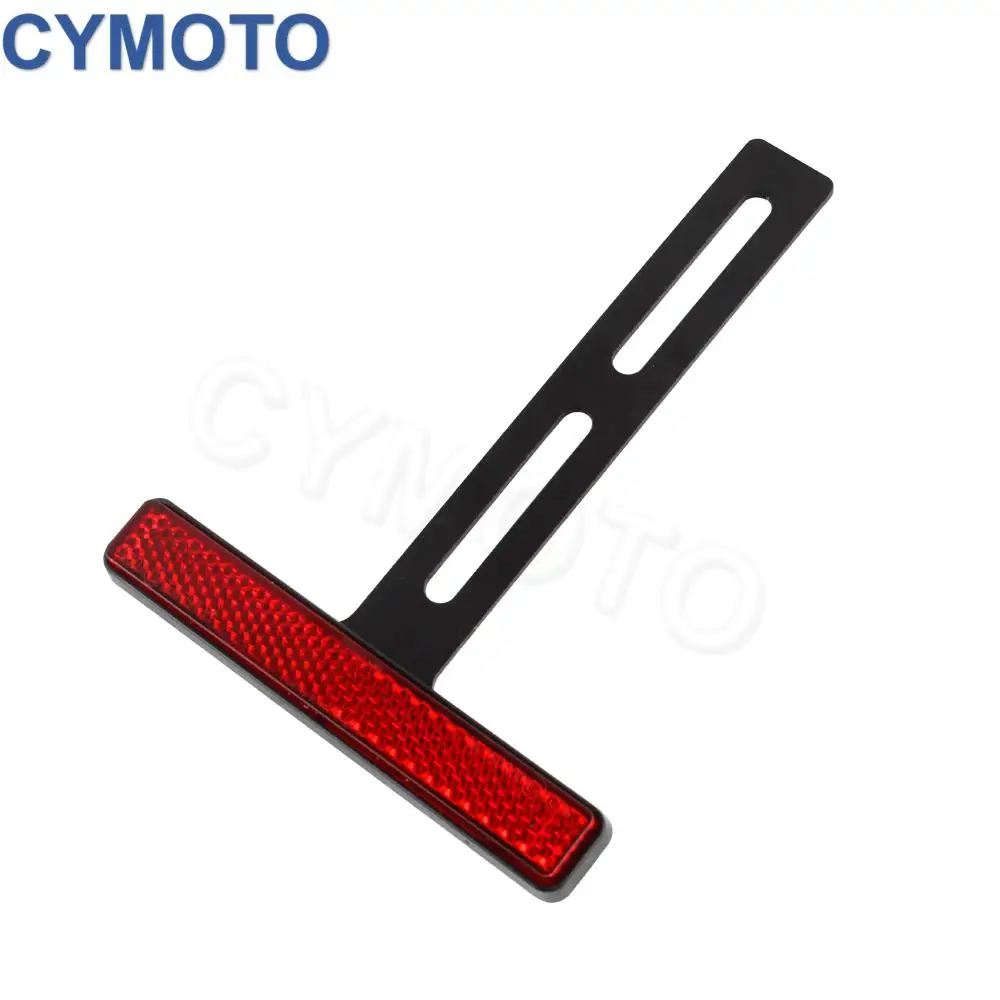 Universal Motorcycle Rear Reflector Cat's Eyes Long T-Holder Scooters Accessories For Honda For Harley For Yamaha For KTM