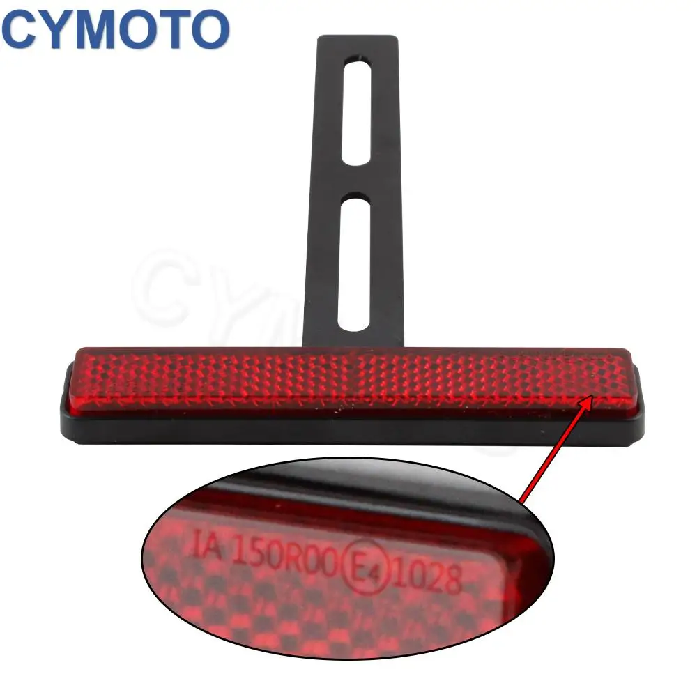 Universal Motorcycle Rear Reflector Cat's Eyes Long T-Holder Scooters Accessories For Honda For Harley For Yamaha For KTM thumbnail 4
