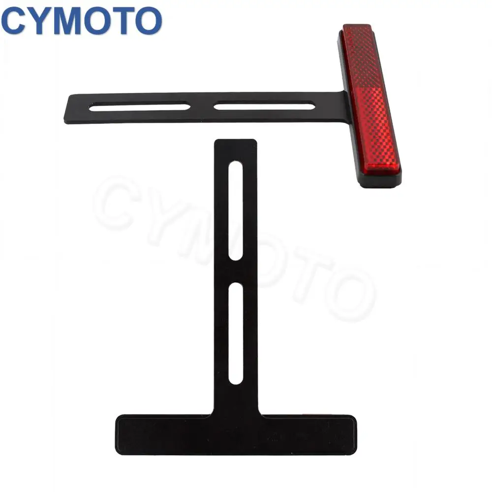 Universal Motorcycle Rear Reflector Cat's Eyes Long T-Holder Scooters Accessories For Honda For Harley For Yamaha For KTM thumbnail 6
