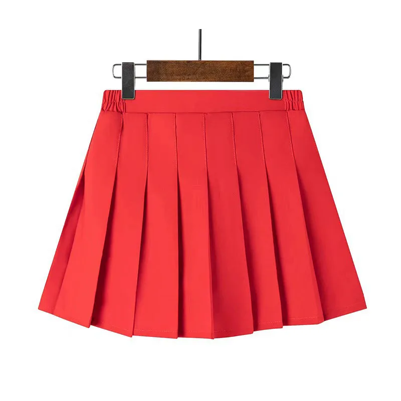 1pcs Spring Summer Girls Pleated Skirt Students Elastic A-line Skirt Kids College Style jk Skirts Childrens Fashion Short Skirts thumbnail 3