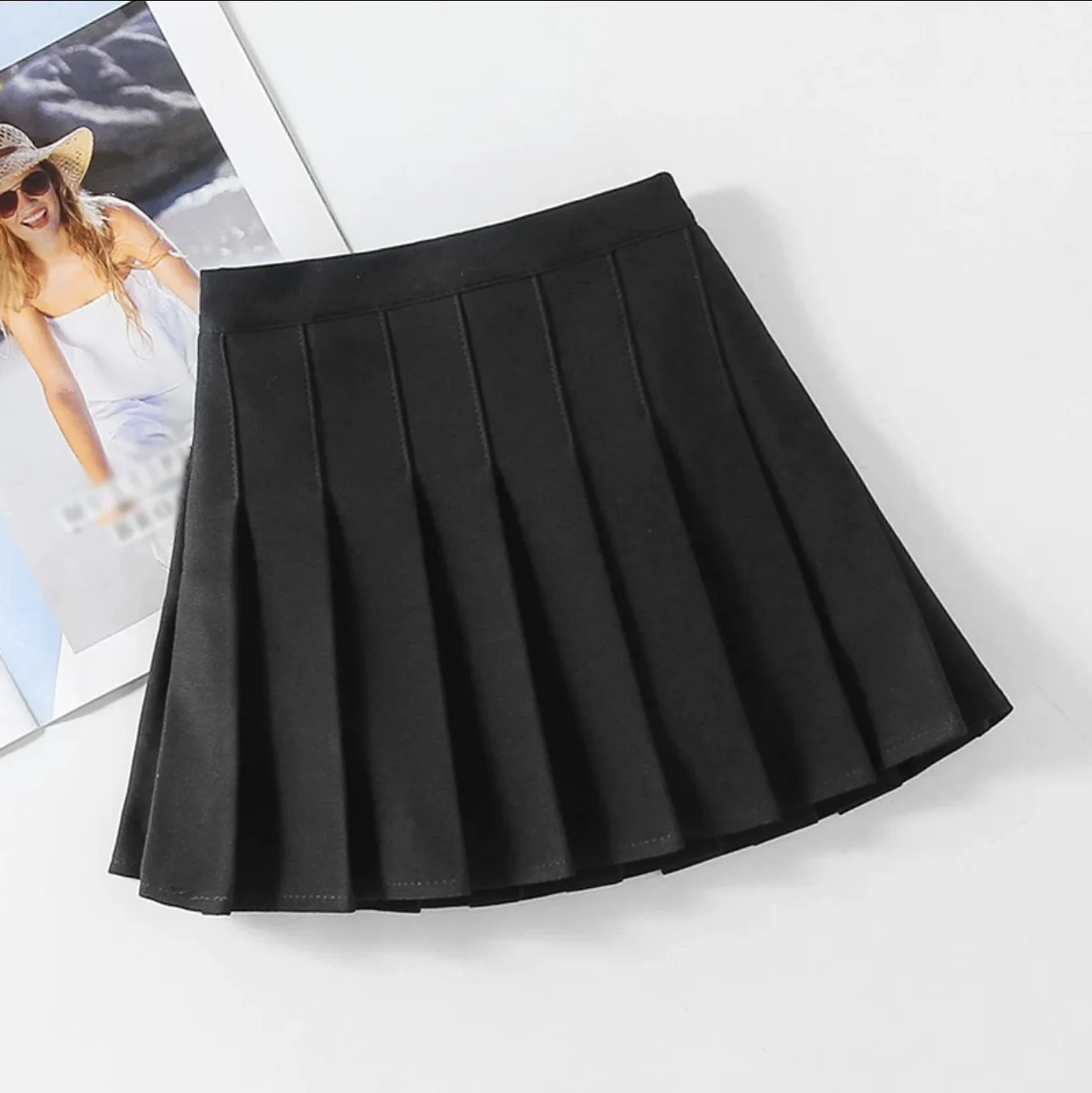1pcs Spring Summer Girls Pleated Skirt Students Elastic A-line Skirt Kids College Style jk Skirts Childrens Fashion Short Skirts thumbnail 5