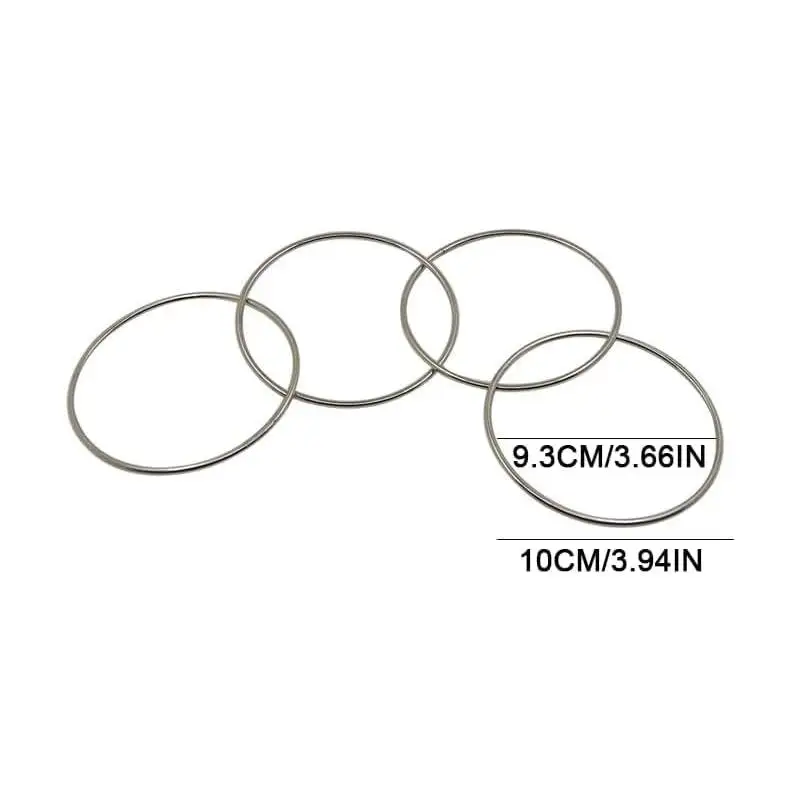 Magic Trick 4pcs Chinese Linking Rings Set Gimmick Locking Himber Magic Connecting Ring Gift for Kids Party Stage Performance thumbnail 6