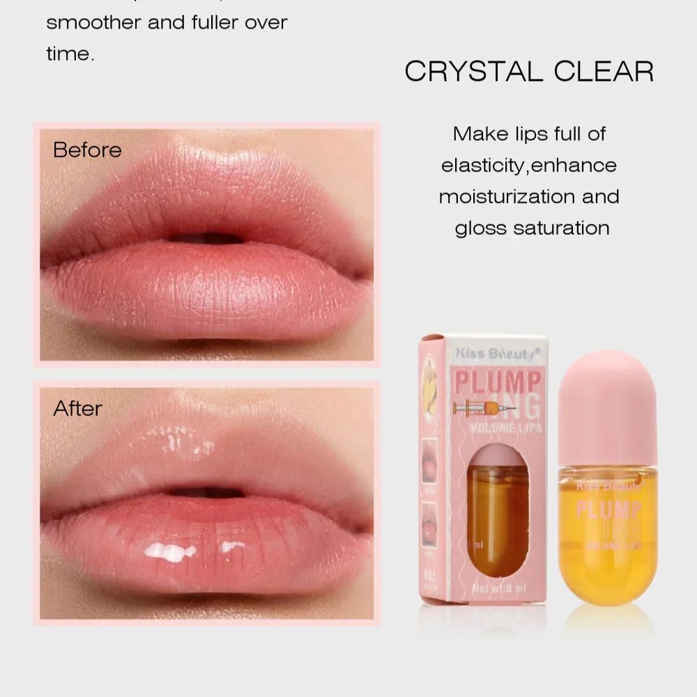 Long Lasting Lip Plumper Oil Instant Volumising Enhancer Lip Serum Collagen Lips Volume Lipgloss Sexy Cosmetic Volume Increases thumbnail 3