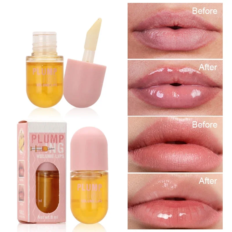 Long Lasting Lip Plumper Oil Instant Volumising Enhancer Lip Serum Collagen Lips Volume Lipgloss Sexy Cosmetic Volume Increases thumbnail 2