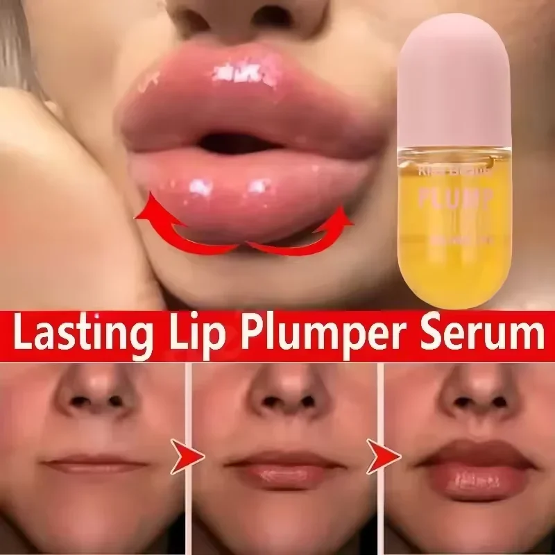 Long Lasting Lip Plumper Oil Instant Volumising Enhancer Lip Serum Collagen Lips Volume Lipgloss Sexy Cosmetic Volume Increases thumbnail 4
