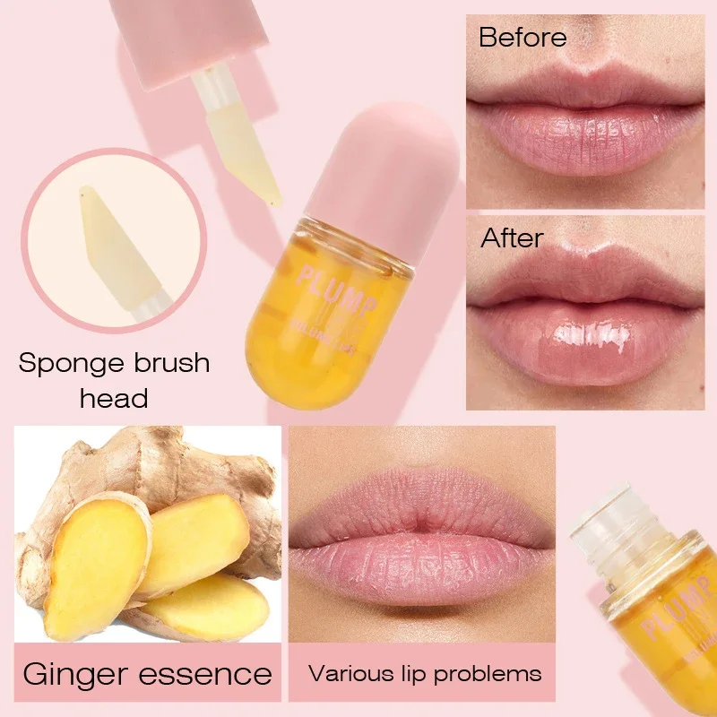 Long Lasting Lip Plumper Oil Instant Volumising Enhancer Lip Serum Collagen Lips Volume Lipgloss Sexy Cosmetic Volume Increases thumbnail 5