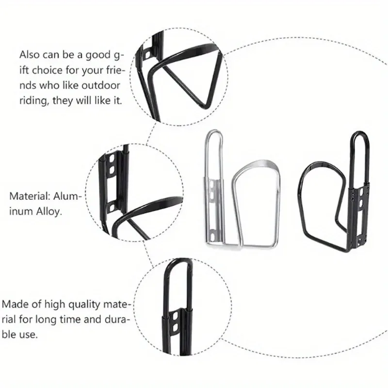 Bicycle Bottle Holder Bike Kettle Cage Alloy Mountain Bike Water Cup Holder Drink Bottle Bracket Cycling Accessories thumbnail 3