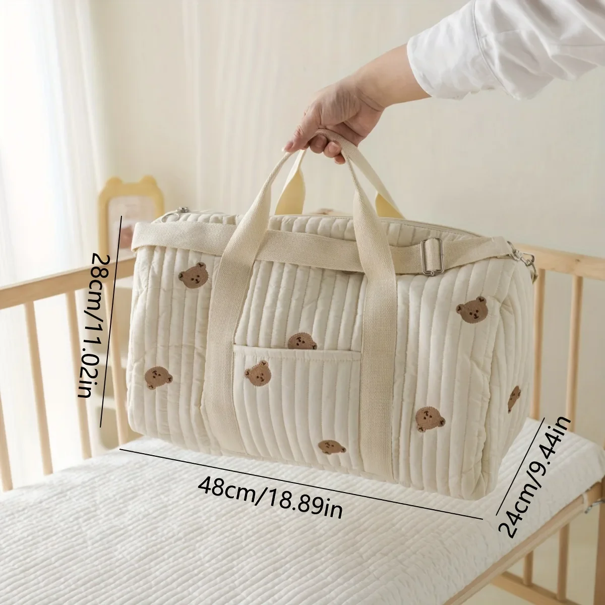 Large Mommy Bag Maternity Baby Diaper Storage Bag Large Capacity Baby Items Organizer Women Travel Bag Multi-functional Handbag thumbnail 5