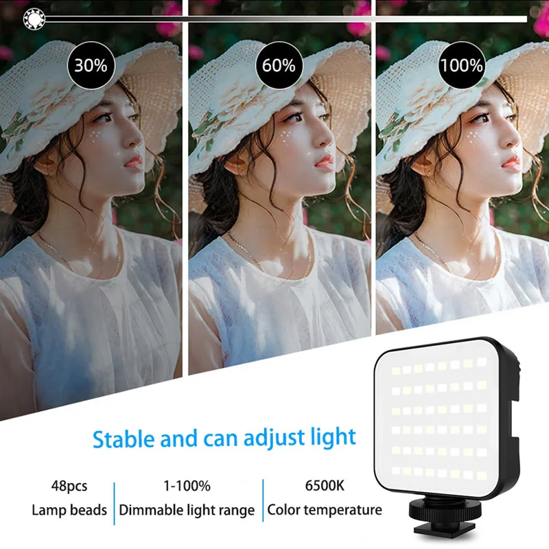 STTKGZD Led Lights Photography Lamp Live Broadcast Pocket RGB Light For Video Shooting Beauty Fill Cameras Professional Selfie thumbnail 3