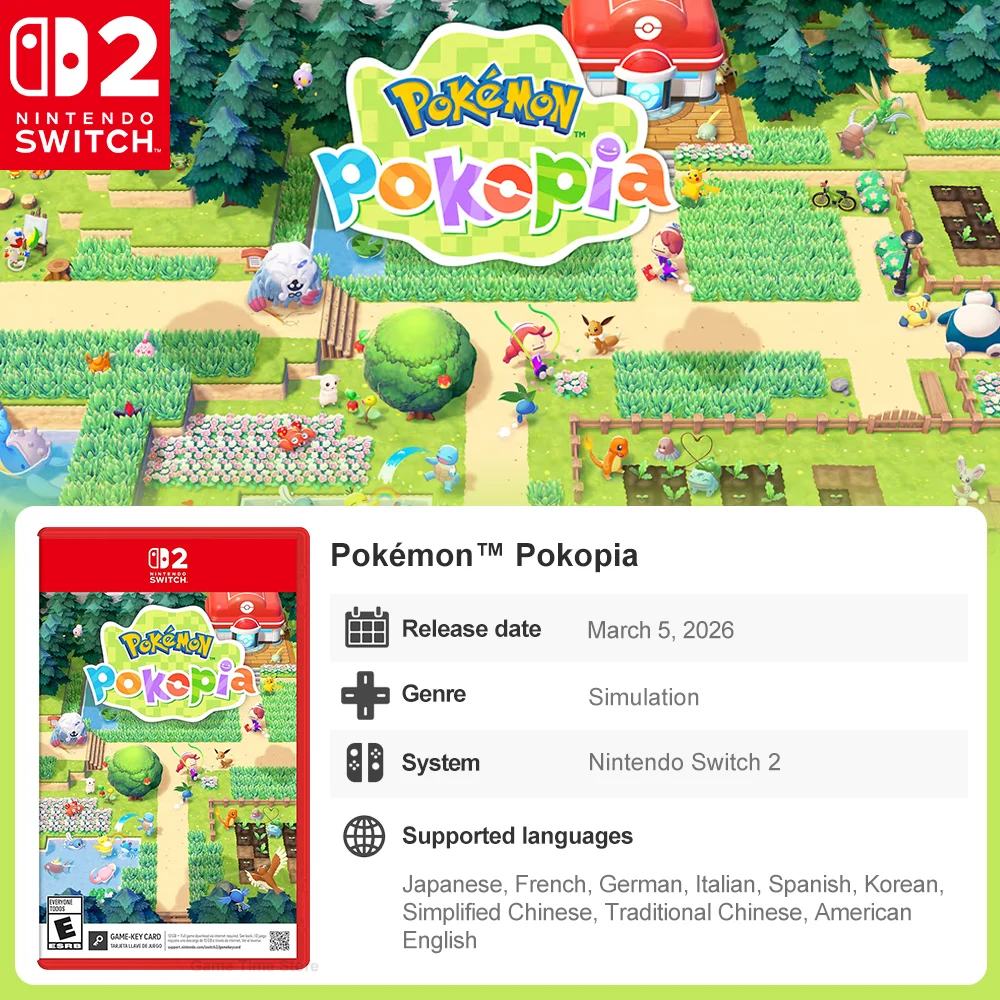 Nintendo Switch 2 Game Juego de Nintendo Swicht 2 New Games Collection Resident Evil Requiem Pokemon Pokopia Donkey Kong Bananza thumbnail 2